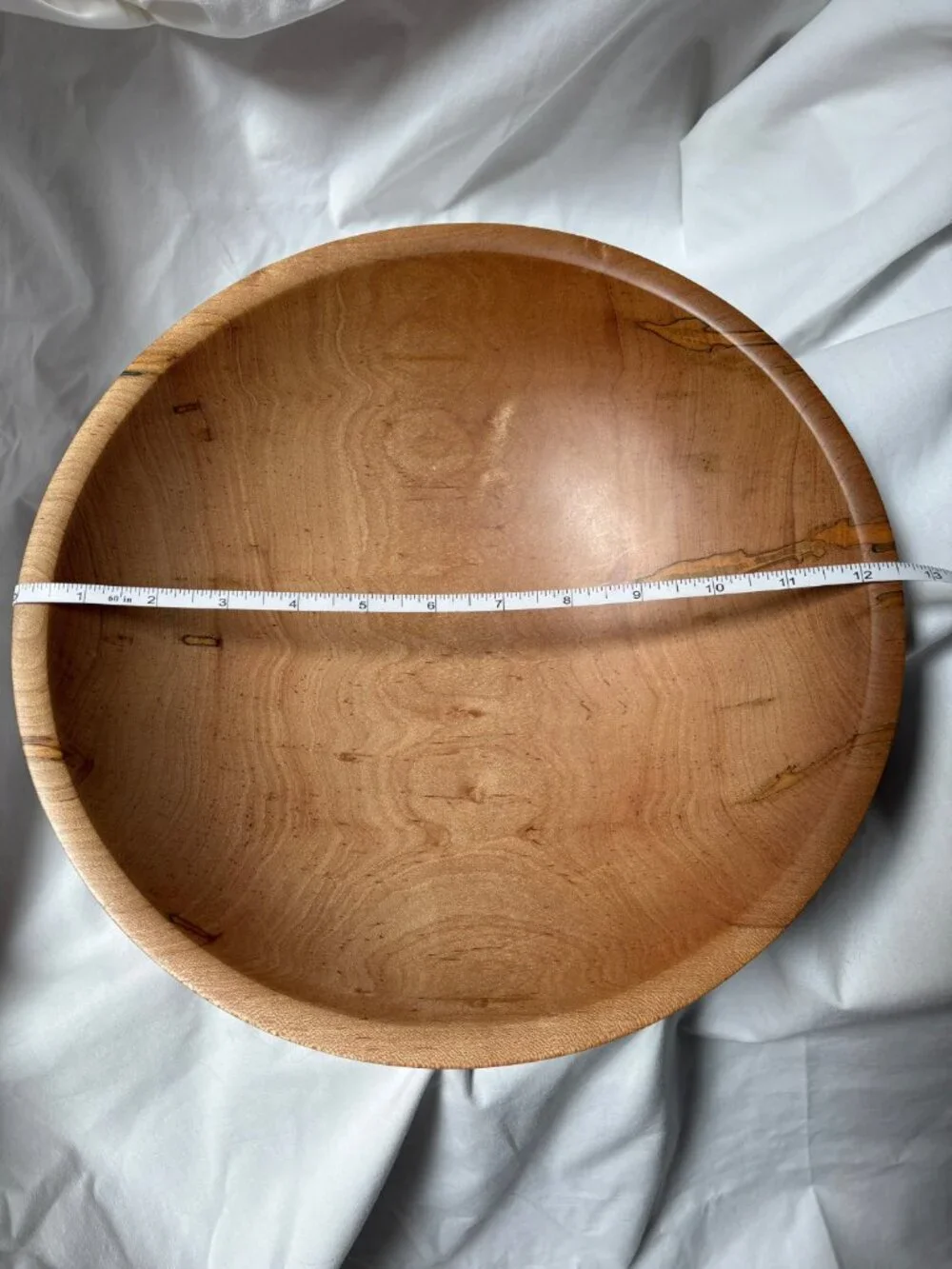 Warren Carpenter Ambrosia Maple Bowl • Hand‑Turned • Signed Artisan Piece